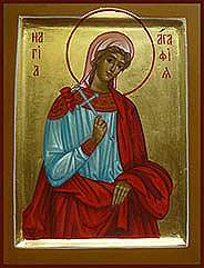 икона святая агафья