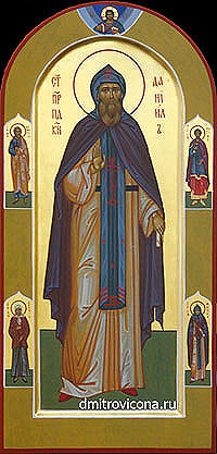 мерная икона святой  князь даниил 
