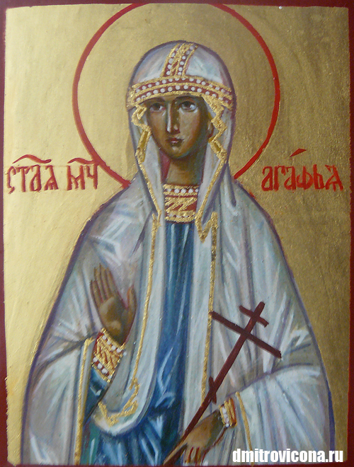 икона святая мученица Агафия Панормская (Палермская)